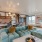 lounge with modern decor and ample seating
